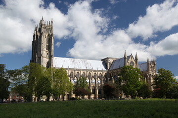 Beverley Minster in Beverley, East Riding of Yorkshire, is a parish church in the Church of England. It is one of the largest parish churches in the UK, larger than one-third of all English cathedrals