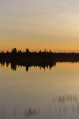 A Colourful Evening at Astotin Lake, Elk Island