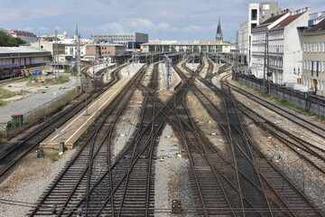 Fototapeta premium Westbahnhof in Wien, Österreich, 17.07.2016