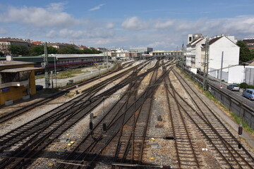 Obraz premium Westbahnhof in Wien, Österreich, 17.07.2016