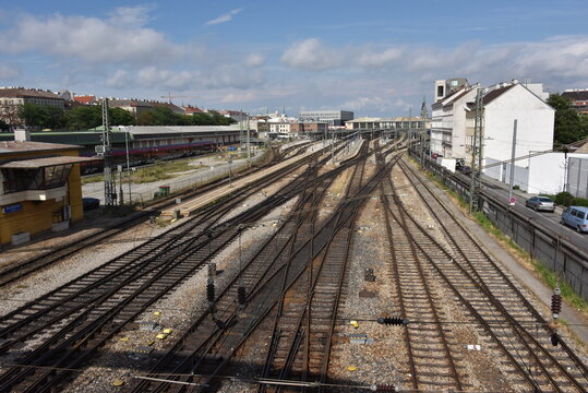 Westbahnhof in Wien, &Ouml;sterreich, 17.07.2016