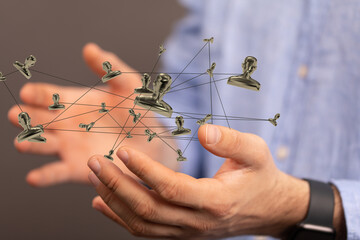 conference Digital Network and data concept