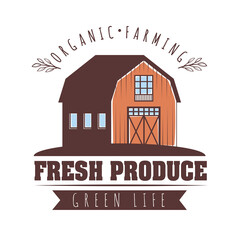 Obraz premium Fresh produce with farm