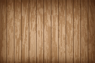 Realistic old wall with wood texture. Natural brown wooden background. Background with antique wooden boards