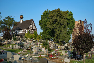 Kościół cmentarny w Głogówku - obrazy, fototapety, plakaty