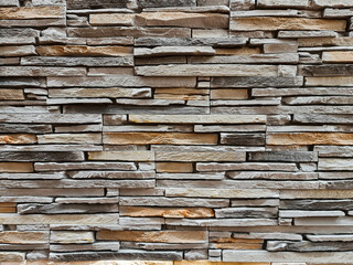 White rustic brick wall texture background 