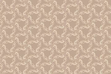 Abstract floral fabrics pattern design. Seamless vector for multiple usage 