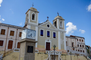 historic church in Sao Luis downtown, Maranhao, Brazil