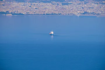 Foto op Canvas Fishing boat in the gulf of Palermo, Sicily © Paolo
