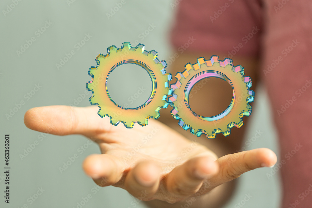 Poster engineering and design image gears