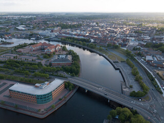 Obraz premium aerial view of the city