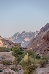 Saint Catherine mountain range in Egypt