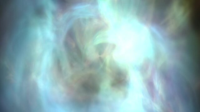 Abstract and mystical smoke background or iridescent energy flow. Ethereal effect. Can be used for meditation,heaven, vortex, magic spells, fantasy. Loop animation