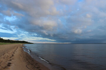 clouds over the sea