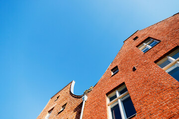 Houses in the dutch quarter in Potsdam, Germany. Details