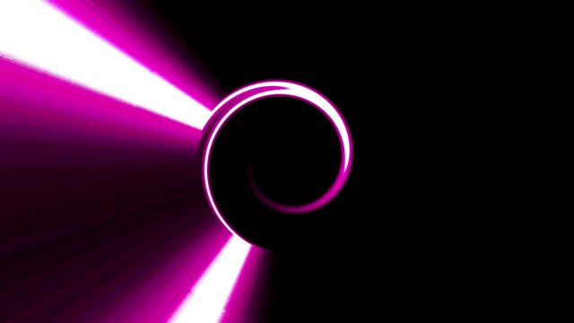Abstract moving graphic background. For show, animated pink neon star shape,Beautiful bright ornament. smooth stem