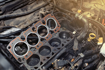 engine gasket, replacement of the cylinder block and head gasket.