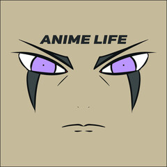 Amazing anime face mascot logo, editable vector file for your brand or all your graphic needs