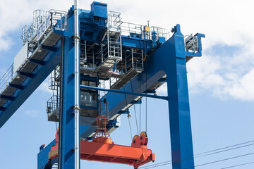 Giant Quay Crane on the port yard 