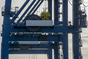 Giant Quay Crane on the port yard 