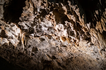 Caves of stalagmites and stalactites