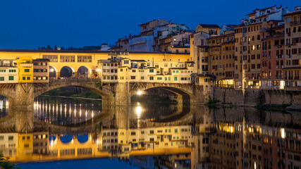 Fototapeta na wymiar Florence in Italy at dusk