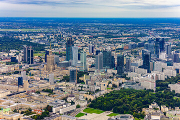 Warszawa - zdjęcie lotnicze z 500 m