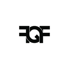 fqf initial letter monogram logo design