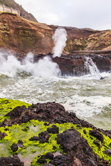  The Spouting Horn blow hole on the Oregon coast.