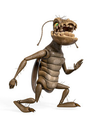 cockroach is dancing a robot dance