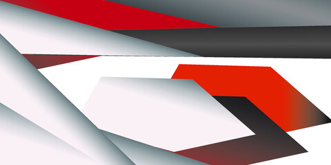 Background, Wallpaper. Simple Shape With Red, White, Black color. Design Vector Graphic Minimalist.