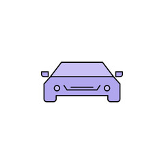 emergency car transport icon vector