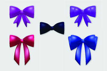 set of bow ties