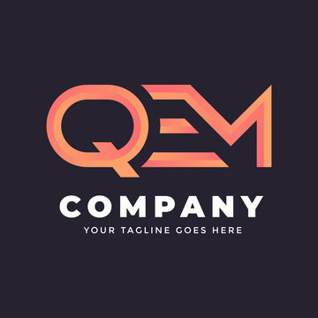 Letter QEM Logo Template