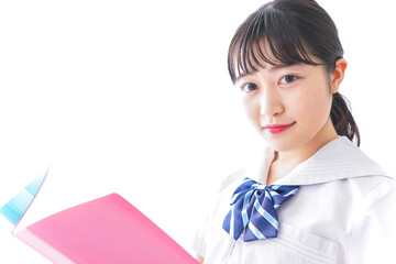 妊婦のエコー画像と笑顔の若いナース