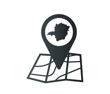 map icon of brazilian state of Minas Gerais