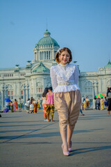Obraz premium Take pictures of Thai costumes.