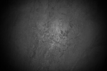 Old wall texture cement dark black gray  background abstract grey color design are light with white gradient background.