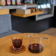 cup of coffee on table