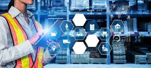 Smart warehouse management system with innovative internet of things technology to identify package...