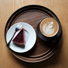 chocolate cake on plate