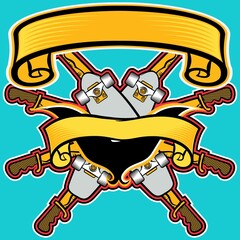 vector skateboards and saber background