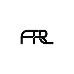 frl initial letter monogram logo design