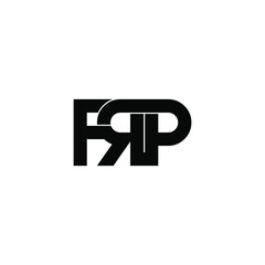 frp initial letter monogram logo design