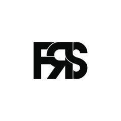 frs initial letter monogram logo design