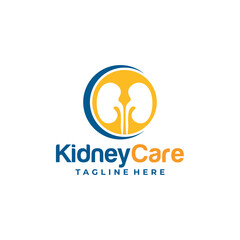 kidney care logo icon vector isolated