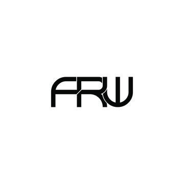 frw initial letter monogram logo design