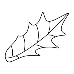 Fototapeta premium Christmas Leaf outline design illustration for web, wedsite, application, presentation, Graphics design, branding, etc.