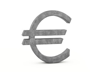 Fototapeta premium Concrete euro symbol