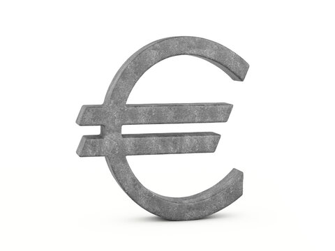 Concrete euro symbol